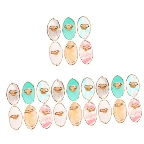 Produktbild: HAPINARY 24 Stk Ring-Palette nagellack palette nagelpflegeprodukte maniküre sets nail art set manikürsets Farbmischtablett Nagellack-Paletten-Ring Nagelpaletten Maniküre-Ringpaletten Harz