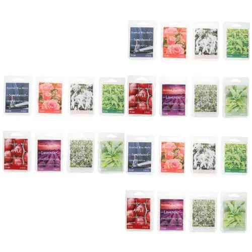 Produktbild: HAPINARY 24 Stück Kerzenblock Natürliche Kerze Raumduft Teelichter Duftender Duftkerzen Teelichter Votivkerzen Duftteelichter Wachs