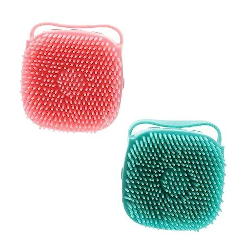 Produktbild: HAPINARY 2St Badebürste Körperpeelingbürste Massagegeräte Körperbürste Babyshampoo Schrubber reinigen dusche reinigungsbürste ein Bad nehmen Shampoo-Bürste Roségold Pflegebürste Mann