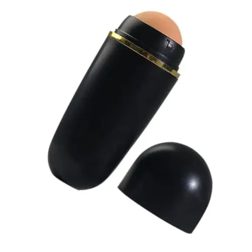 Produktbild: HAPINARY 2St blacki black Ölabsorbierender Gesichtsroller Vulkanwalze Werkzeug Gehhilfe Gesichtsöl-Reinigungswalze Gesichtsöl absorbierende Walze Ölaufnahme Ball Scrollrad