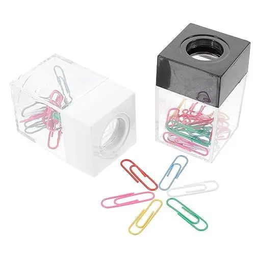 Produktbild: HAPINARY Magnetische Büroklammer-spenderbox Pp-aufbewahrungs-schreibtischzubehör Mit Abnehmbarem Deckel Für Den Büroschreibtisch