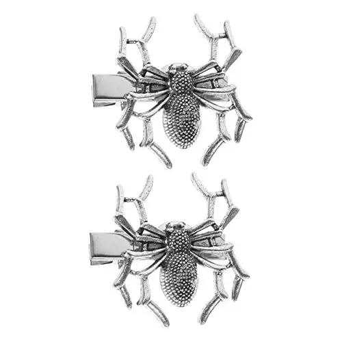 Produktbild: HAPINARY 2er Set Spinnen-haarspangen Thema Halloween Haarnadel Mädchen Kinder Haarschmuck Punk Style Haarspange