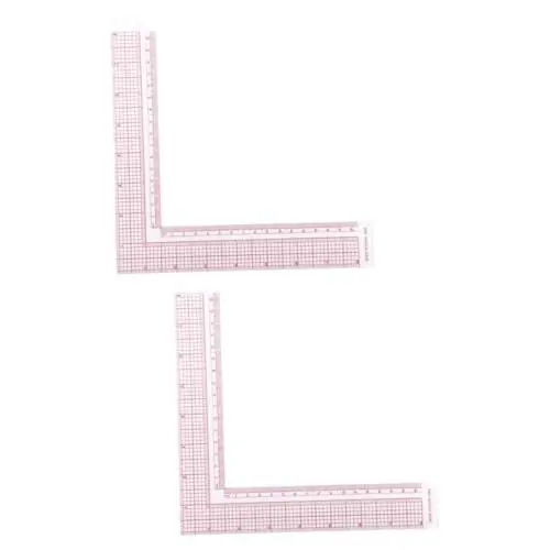 Produktbild: HAPINARY 2 Pcs Nähen Lineal L-quadratische Form Lineal Tuch Muster Machen Und