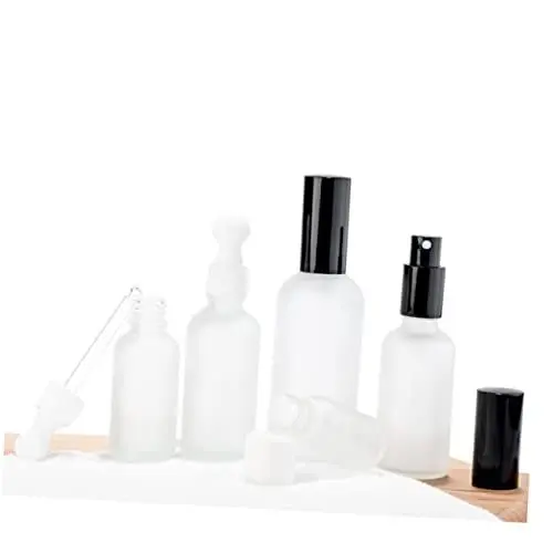 Produktbild: HAPINARY 100 Ml Parfüm-sprühflasche Zerstäuber Feine Sprühflasche Milchglas-flüssigkeitsbehälter Wiederverwendbar Für Unterwegs