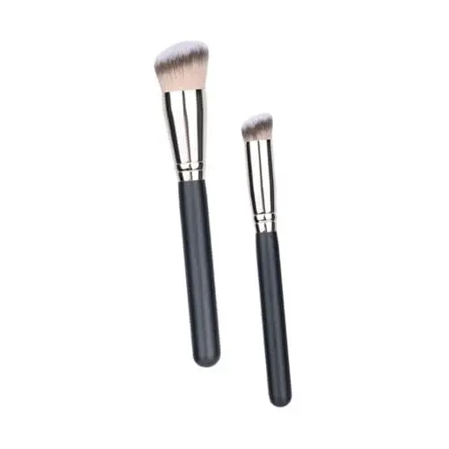 Produktbild: HAPINARY 2 Stück Make-up-pinsel Weiche Kunstfaser Foundation-pinsel Nahtloses Mischen Gesichts-schönheitswerkzeuge Für Frauen
