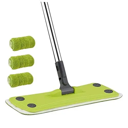 Produktbild: HAPINARY 360 Mikrofasermopp , Mopp Schwenkmopp Flacher Mopp automatischer Mopp mopps Laminatmop rotierender wischmop rotationsmopp Microfiber mop drehbare wischmop rotierender mop Green
