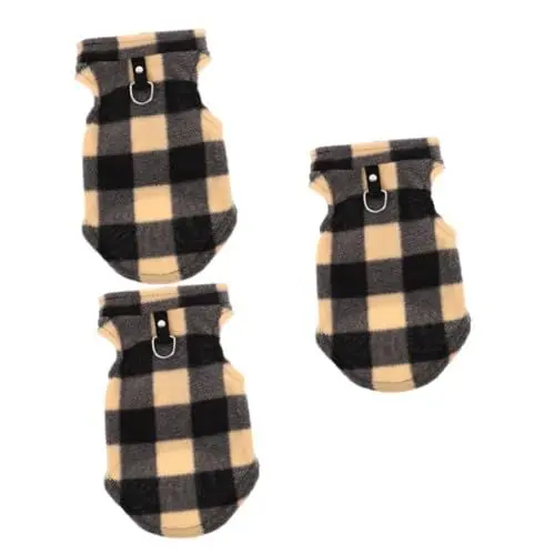 Produktbild: HAPINARY 3St Hundepullover Puppy Pups hundewelpen Hundeweste bequem Hunde Anorak Hound Haustier-Kostüm-Requisite Haustier-Hoodie Fleeceweste für Hunde Party-Outfit für Haustiere Polarfleece