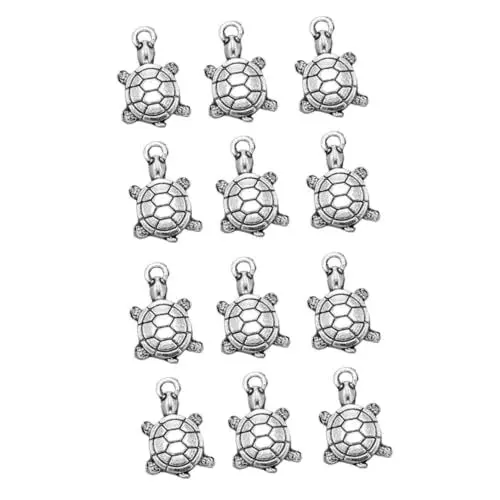 Produktbild: HAPINARY 40 Stk Schmuckanhänger herstellen bastelzeug armschlinge armband übelkeit armreif jakobsweg svarowksy halskette armbinden charm Anhänger aus Legierung Silver