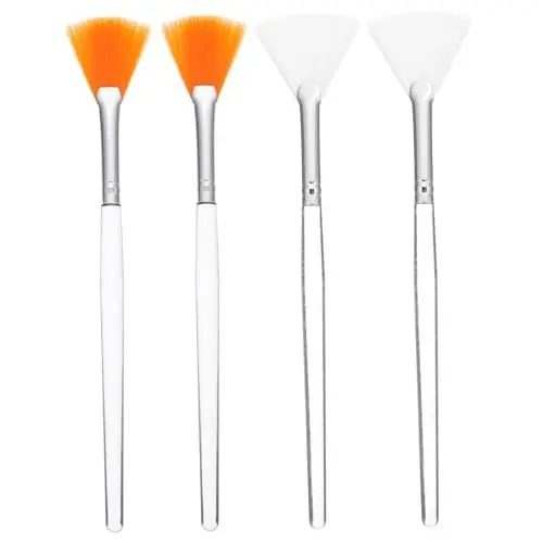 Produktbild: HAPINARY Fächerpinsel Gesichts 4 Stück Maskenpinsel Gel Für Gesichtswerkzeuge Augenbrauenpinsel Masken Gesichtsfächer Gelmaske Für Gesicht Kosmetikpinsel Feuchtigkeitsspendende Gesichtsmaske