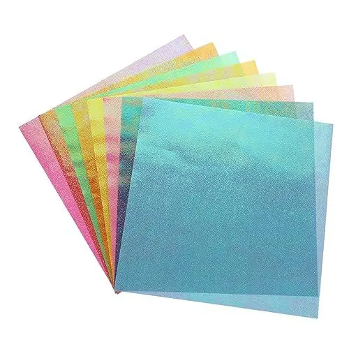Produktbild: HAPINARY 25 X 25 Cm Quadratisches Origami-papier 50er-packung Schillerndes Origami S Leicht Und Robust Zum Basteln