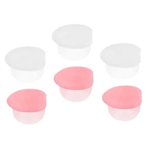 Produktbild: HAPINARY 6 Stück Silikon-pinselabdeckungen Lippenpinsel-hüllen Schutzkappen Stabile Lippen-make-up-pinselabdeckungen – Verloren Für Lippenpinsel-kosmetikbedarf