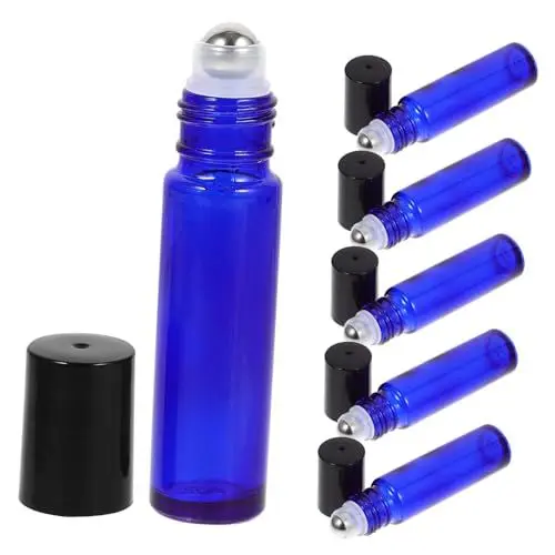 Produktbild: HAPINARY Stilvolle 10ml-Spenderflasche für ätherische Öle rostfreier Rollerball nachfüllbarer Behälter für Creme und Augenserum