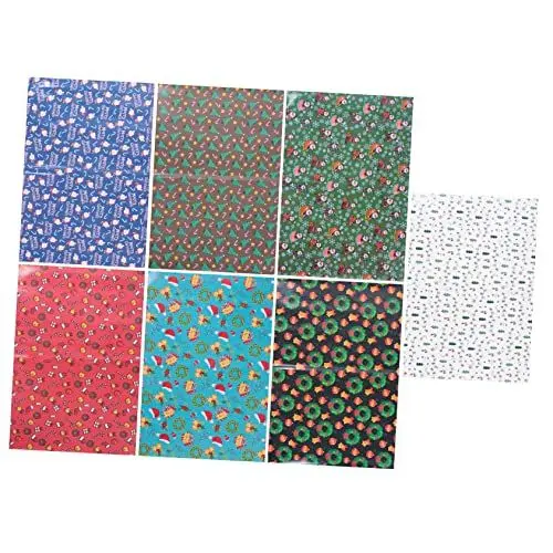 Produktbild: HAPINARY 7St Weihnachtsgeschenkpapier weihnachtsdeko Geschenkpapier für Weihnachten Geschenkpapier für Weihnachtsfeiern Dekor Packpapier weihnachtspaket papier verdicken