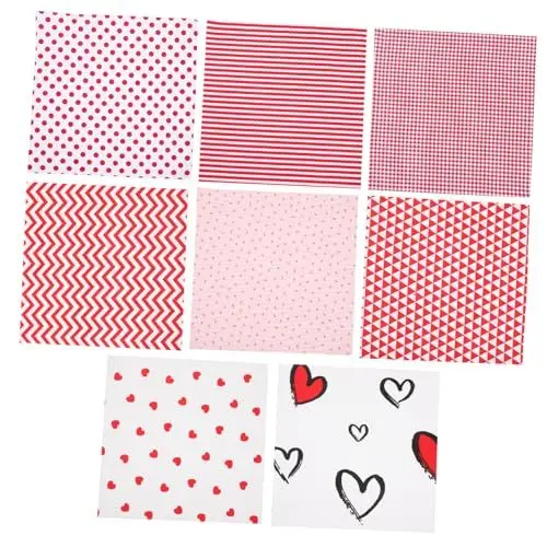 Produktbild: HAPINARY 8 Bögen Baumwoll-steppstoff Patchwork-Ornament Zum Valentinstag Patchwork Zum Selbermachen Für Heimdekorationen Und Geschenkpapier
