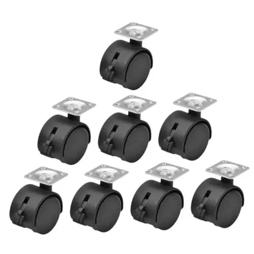 Produktbild: HAPINARY 8st Räder Für Gaming-stuhl Rollende Hockerräder Schwerlast Bürostuhlrolle Rollstuhlrollen Rollen Für Büromöbel Leise Stuhlräder Hartholzbodenrollen Stühle Räder Für Wagen Plastik