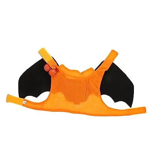 Produktbild: HAPINARY Fledermaus Kostüm Für Hunde Lustiges Halloween Outfit Mit Abnehmbaren Flügeln Tragbar Für Kleine Hunde Für Cosplay Und Partys Langlebig Und Bequem