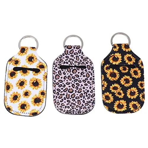 Produktbild: HAPINARY Hand Bottle Holder 3st Flaschenabdeckung Für Handseife Schlüsselhalter Schlüsselanhänger Schlüsselbundträger Für Lotionen Schlüsselbundhalter Neopren Tragbar Halterung