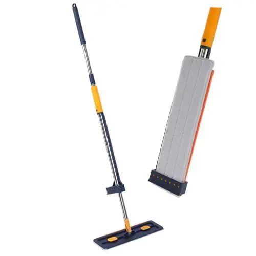 Produktbild: HAPINARY Mopp Floor mop mops wischbezug wischgerät wischmop Wiederverwendbare Wischpads Bodenreinigungssystem großer breiter Flacher Bodenwischer Bodenreinigungsmop Ziegel die Faulen PVC