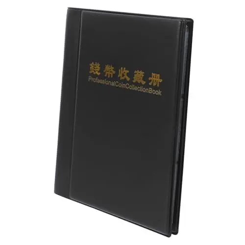 Produktbild: HAPINARY Münzsammelbuch Gedenkmünzensammelbuch Rose Black Buch Zur Aufbewahrung Von Münzen Münzsammlungsbestand Gedenkmünzenalbum Gedenkmünzenbuch Album Mit Antiken Münzen Münzsammlungsbuch