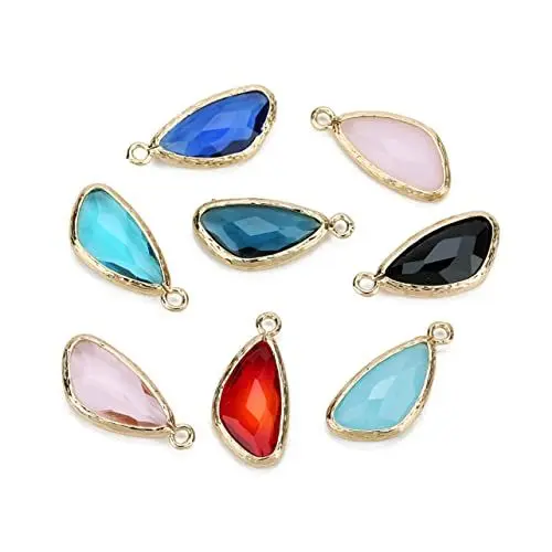 Produktbild: HAPINARY 5er-pack Aus Glas in Wassertropfenform Zarter Schmuckanhänger Für Frauen Ohrringe Halskette Armband