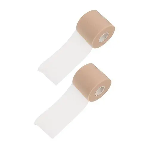 Produktbild: HAPINARY Sportliches Handgelenkband 2 Rollen Sportbandage Elastische Klebeband Schaumstoff-Griffband Kohäsive Vorwickelbar Nicht Klebend Sport-Schwammband Schwamm Khaki