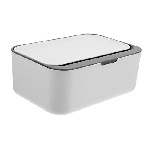 Produktbild: HAPINARY für Masken Reisetücher nachfüllbarer Tücherhalter für feuchttücher feuchttücherbox Gehäuse abwischen Spender für Feuchttücher pp Dark Grey