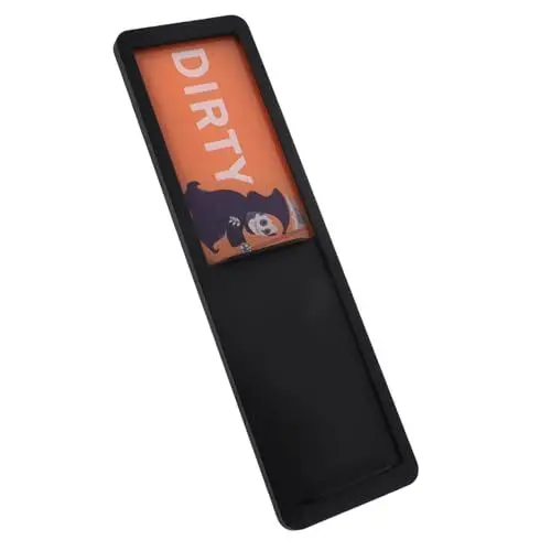 Produktbild: HAPINARY küchenhelfee schild küche küchenmagnete kitchen accessories Reinigungsindikator spülmaschine Geschirrspüler Zeichen geschirrspüler zubehör Reinigungszeichenanzeige Abs Black