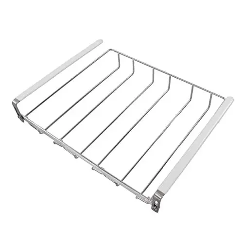 Produktbild: Hapivida Weinglasregal, Unter dem Schrank Stielgläser Weinglashalter Edelstahl Glasaufbewahrung Aufhänger Organizer für Bar, Küchenschrank, Silber