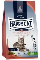 Produktbild: Happy Cat 70553 - Culinary Adult Atlantik Lachs - Katzen-Trockenfutter für ausgewachsene Katzen & Kater - 1,3 kg Inhalt