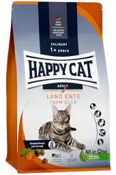 Produktbild: Happy Cat 70566 - Culinary Adult Land Ente - Katzen-Trockenfutter für ausgewachsene Katzen und Kater - 1,3 kg Inhalt