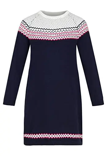 Produktbild: Happy Girls Mädchen Strickkleid Kinderkleid, Navy, 86