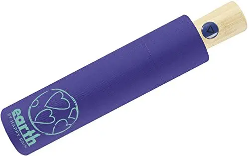 Produktbild: Happy Rain Parapluie de poche automatique Terre, Quartz bleu., 94 cm,