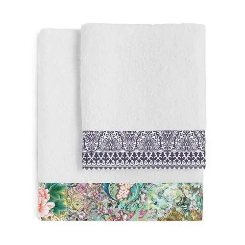 Produktbild: happyfriday Boho Chic Handtuch-Set, mehrfarbig, 2er-Pack, 100% Baumwolle, Qualität