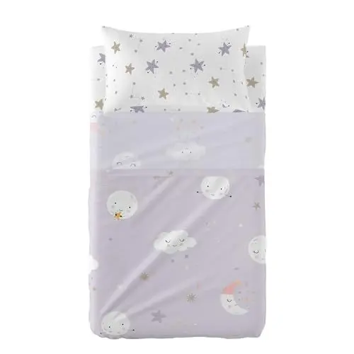 Produktbild: happyfriday Moons Bettwäsche-Set für Kinderbett, 2-teilig, mehrfarbig, 120 x 180 cm (Maxibett), 100 % Baumwolle, Qualität 150