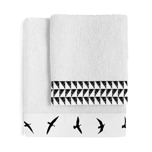 Produktbild: happyfriday Trip Handtuch-Set, mehrfarbig, 2er-Pack, 100% Baumwolle, Qualität