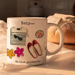 Produktbild: HappyMots Originelle Mug aus hochwertiger Keramik zum Verschenken | Frühstückstassen | Geeignet für Mikrowelle und Spülmaschine | Lustige Tassen | Geschenk für Freundinnen | Geschenk zum Frauentag
