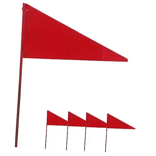 Produktbild: Happyyami 10 Stk gartenwerkzeuge gartengerät gartenaccessoires flaggen pflanzschildchen bewässerungs-system Markierungsflagge Graffiti das Schild Stock Wimpel Banner Eisen rot