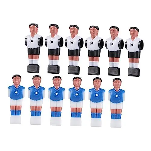 Produktbild: Happyyami 12stücke Simulation Fußball Athleten Figuren Spielzeug Für Tischfußballgerät Imitation Fußballspieler Puppe Mit Standardgröße Und Einfacher Montage Für Tischfußballspiel
