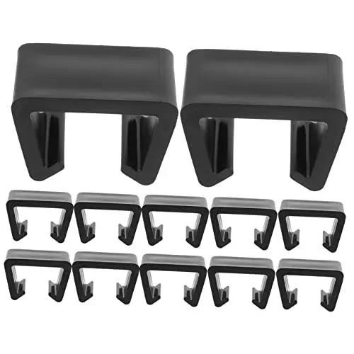 Produktbild: Happyyami 12St Sofa-Kartensteckplatz terrassendekoration im freien Pool-Clips Rattanmöbelverbinder Gartensofa-Verbindungsklammern Befestigungen für Rattan-Korbsessel Sofa-Befestigungsclips