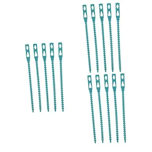 Produktbild: Happyyami 12 Sätze à 200 Stück Gartenbänder Kabelbinder Für Weinstöcke Wiederverwendbarer Sicherungsdraht Grüne Krawatte Flexible Rankhilfe Grüne Reben Reißverschluss Gurt Multifunktion