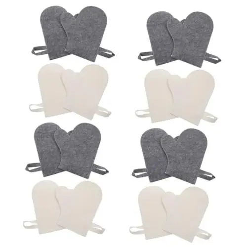 Produktbild: Happyyami 16 STK Saunahandschuhe aus Filz Peeling-Handschuh Handschuhe zum Duschen verdickte Badehandschuhe Spa-Filzhandschuhe Saunazubehör Saunahandschuhe im einfachen Stil gefühlt