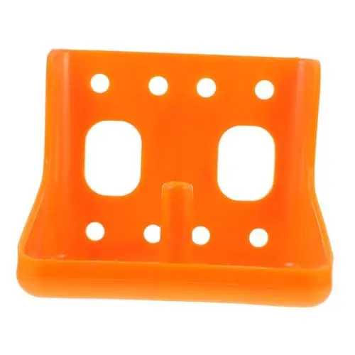 Produktbild: Happyyami 1Stk Tablett Schafsalzblock Salzleckstein für Schafe Ziegen-Mineralfuttermittel Salzblockschale Pferdesalz pet feeder lunchboxen Käfig Zubehör Viehfutterschale Sport Orange