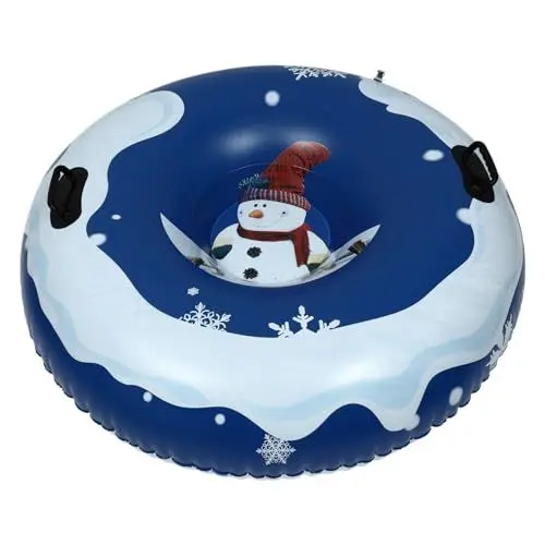 Produktbild: Happyyami 1Stk aufblasbarer Skiring aufblasbares Spielzeug interessanter Skiring aufblasbarer Wasserschwimmer Snow Tube Kinder schneereifen aufblasbar Schneeröhre Winter Schnee Spielzeug PVC