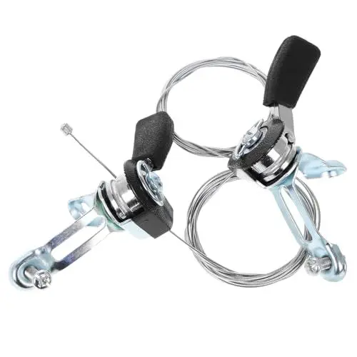 Produktbild: Happyyami Fahrradschalthebel Aus Aluminium Komfortabler Griff Mit Bremskabeln Einstellbare Für Motorräder Und Dirtbikes Langlebig Und Leicht
