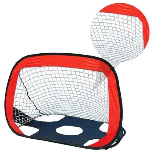 Produktbild: Happyyami 1 Satz Klappbarer Fußballnetzrahmen Türrahmen Tragbares Fußballtor Tragbares Fußballnetz Kinder fußball Kinderfußball Fußballtor für Kinder Falten einstellen Oxford-Stoff
