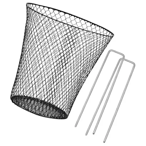Produktbild: Happyyami 1 Satz Pflanzenschutzhülle Pflanzenschutzmittel von Tieren Gartenglockenkuppel für Pflanzen Pflanzendeckel mit Bodeneinsätzen Blumentopfschutznetz Pflanzenabdeckung aus Eisen Black