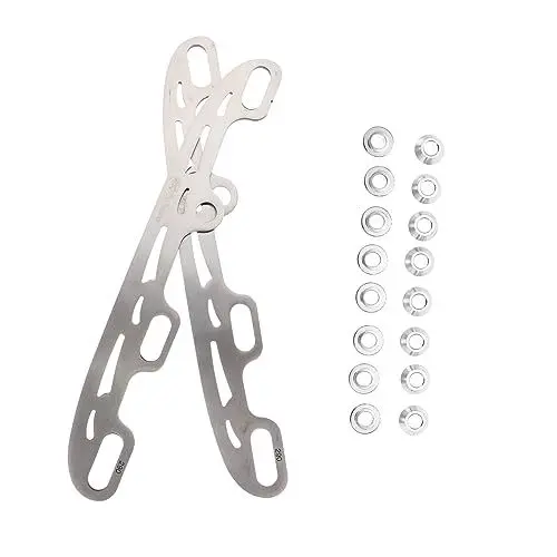 Produktbild: Happyyami 1 Satz Schlittschuhe Hockey Stick Replacement Blades Ersatzklingen Eiskunstlauf Zubeh?r Rollschuhe Teile Für Rollschuhausrüstung Rostfreier Stahl Kugelmesser Aluminiumlegierung