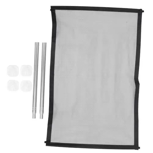 Produktbild: Happyyami 1 Satz Schützendes Isolationsnetz Tore Haustier-maschenzaun -sicherheitsgitter Sicherheitszaun Für Haustiere Hundetor Mesh-Tor Für Haustiere Hundezaun Rostfreier Stahl Black