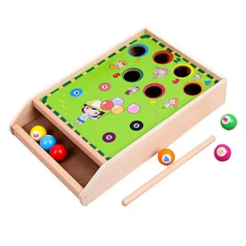 Produktbild: Happyyami 1 Satz Tischtennis interaktives billardtisch familienspiele für draußen Kinderspielzeug Reisespiele für Erwachsene Reisespiele für hölzern Green