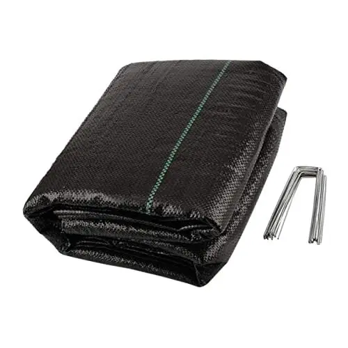 Produktbild: Happyyami 1 Satz Unkrauttuch Mit Stacheln Gartenabdeckung Barriereblocker Gartenfolie Matte Gewächshausabdeckung Stoffgürtel Gewächshaus Bodendecker Gartensperre Stoffe Film Pp Liner Schwer